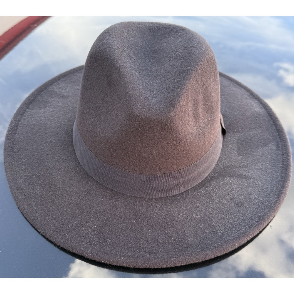 Woman's Time & Tru Black Velvet Band Panama Fall‎ Hat New One Size